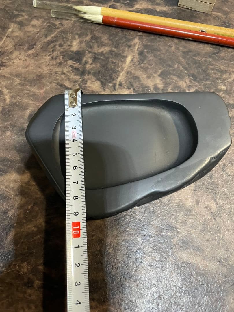 古瓦文彩漆筥　龍渓硯　田中一石作　書道セット