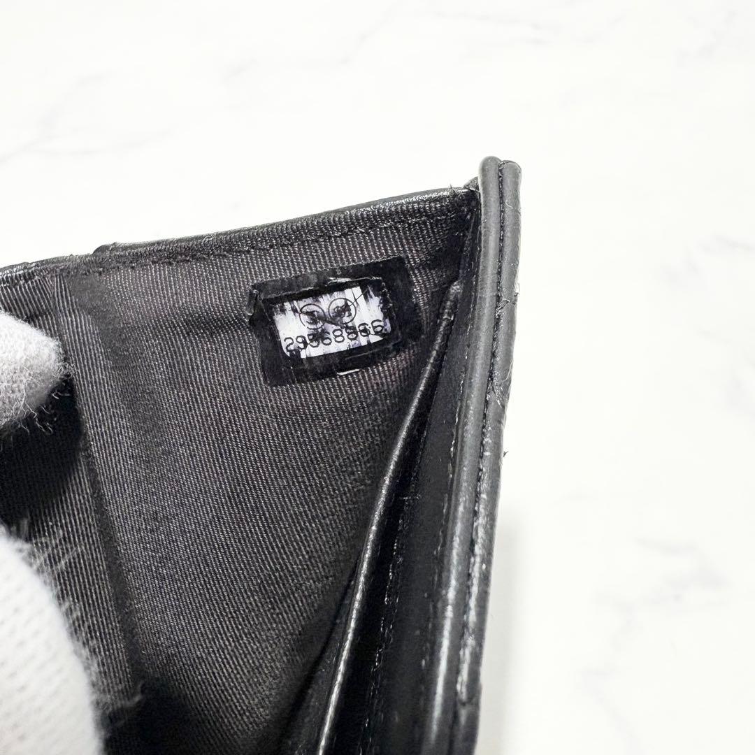 【極美品】CHANEL シャネル　ハーフココ　三つ折り財布　コンパクトウォレット