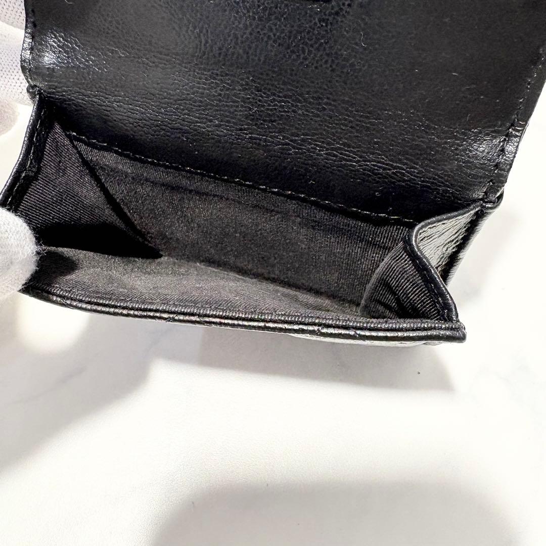【極美品】CHANEL シャネル　ハーフココ　三つ折り財布　コンパクトウォレット