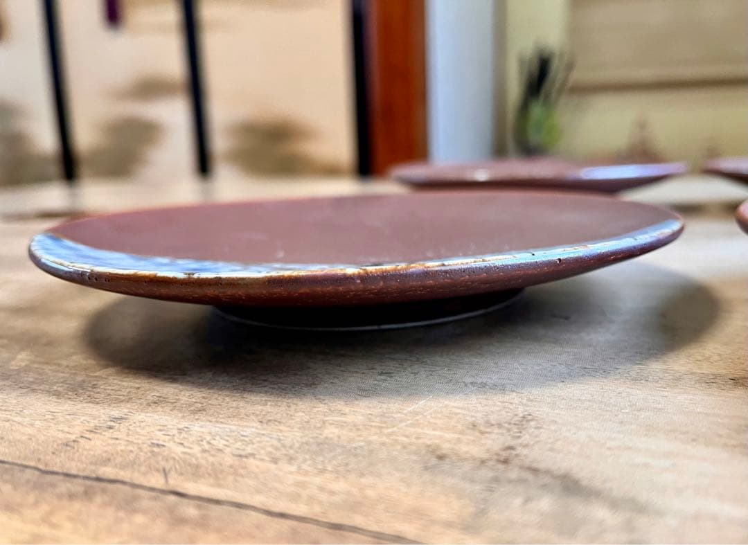 九谷焼作家　松本佐一作　中皿×6枚