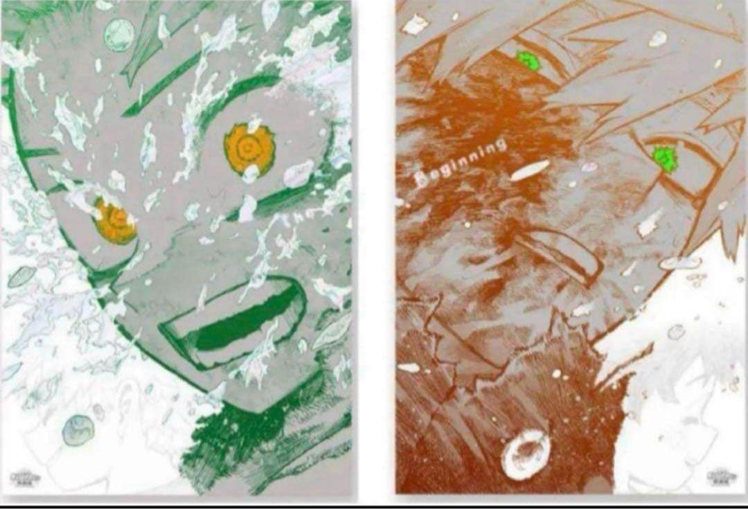 僕のヒーローアカデミア 原画展 緑谷出久 爆豪勝己 ポスター 2枚セット