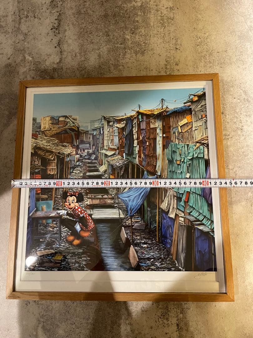 ジェフジレット「Shadow City Minnie」　額装済み　バンクシー