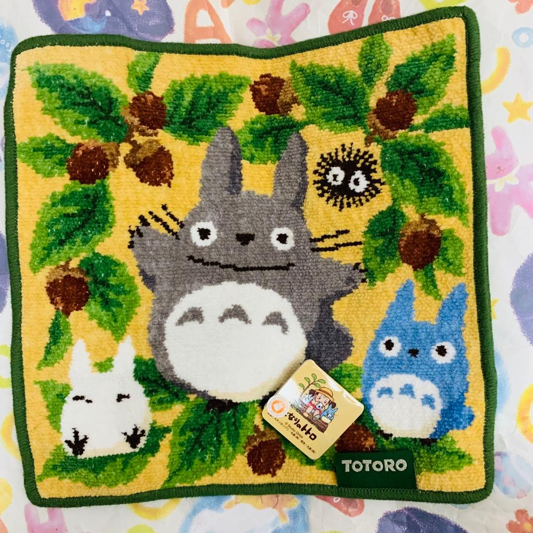 激レア　となりのトトロ　シェニール織 タオル ハンカチ スタジオジブリ