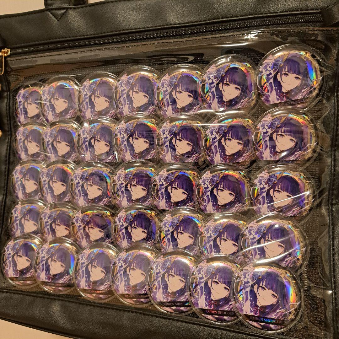 原神 雷電将軍 痛バッグ ホログラム缶バッジ