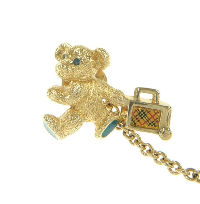 希少Burberrys　バーバリー　くま　ベア　飛行機　ピンバッジ　JAL