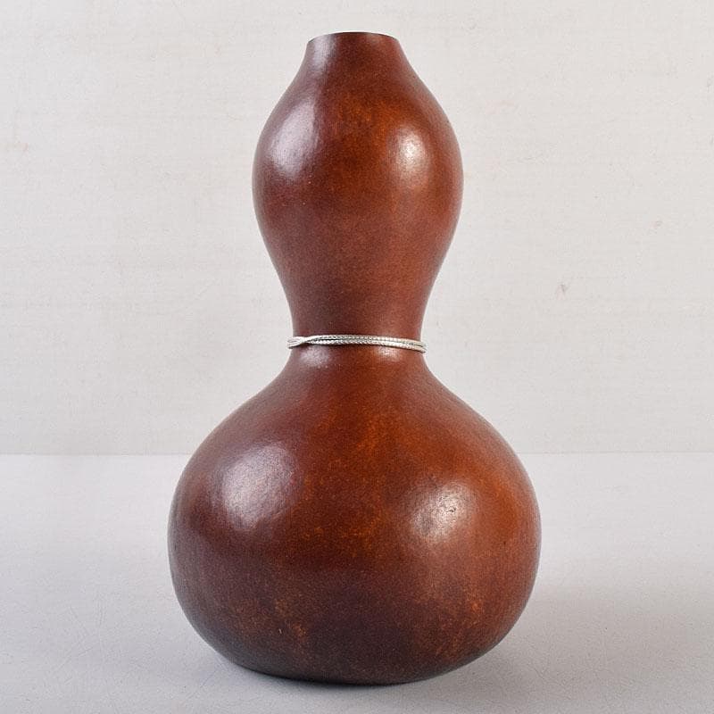 茶道具　中村宗哲作　利休好　瓢箪花生　裏千家十四代淡々斎極め箱　M　R8864