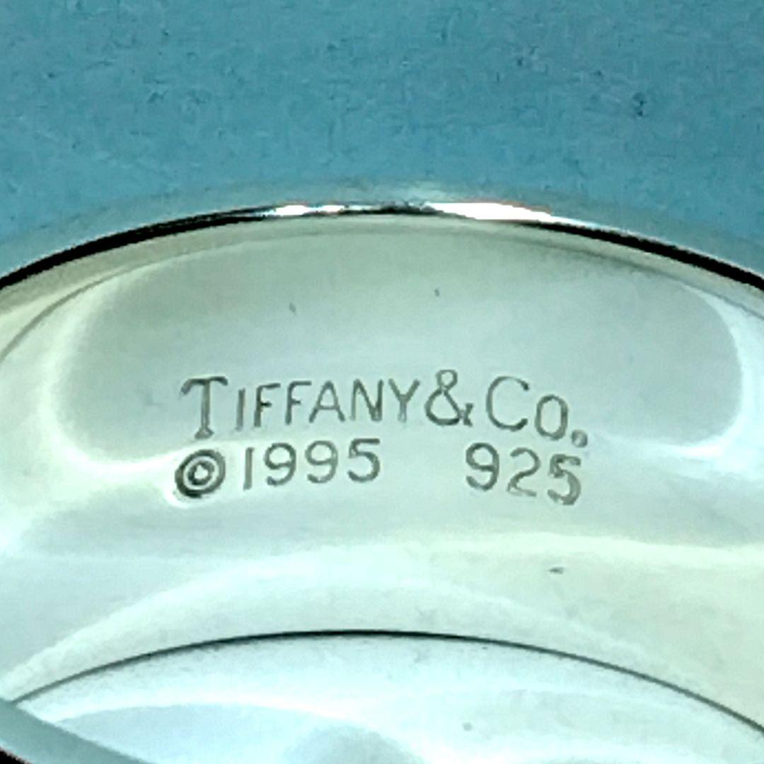 ティファニーグルーブドダブルリング　19.5号　新品仕上げ　無傷未使用に近い