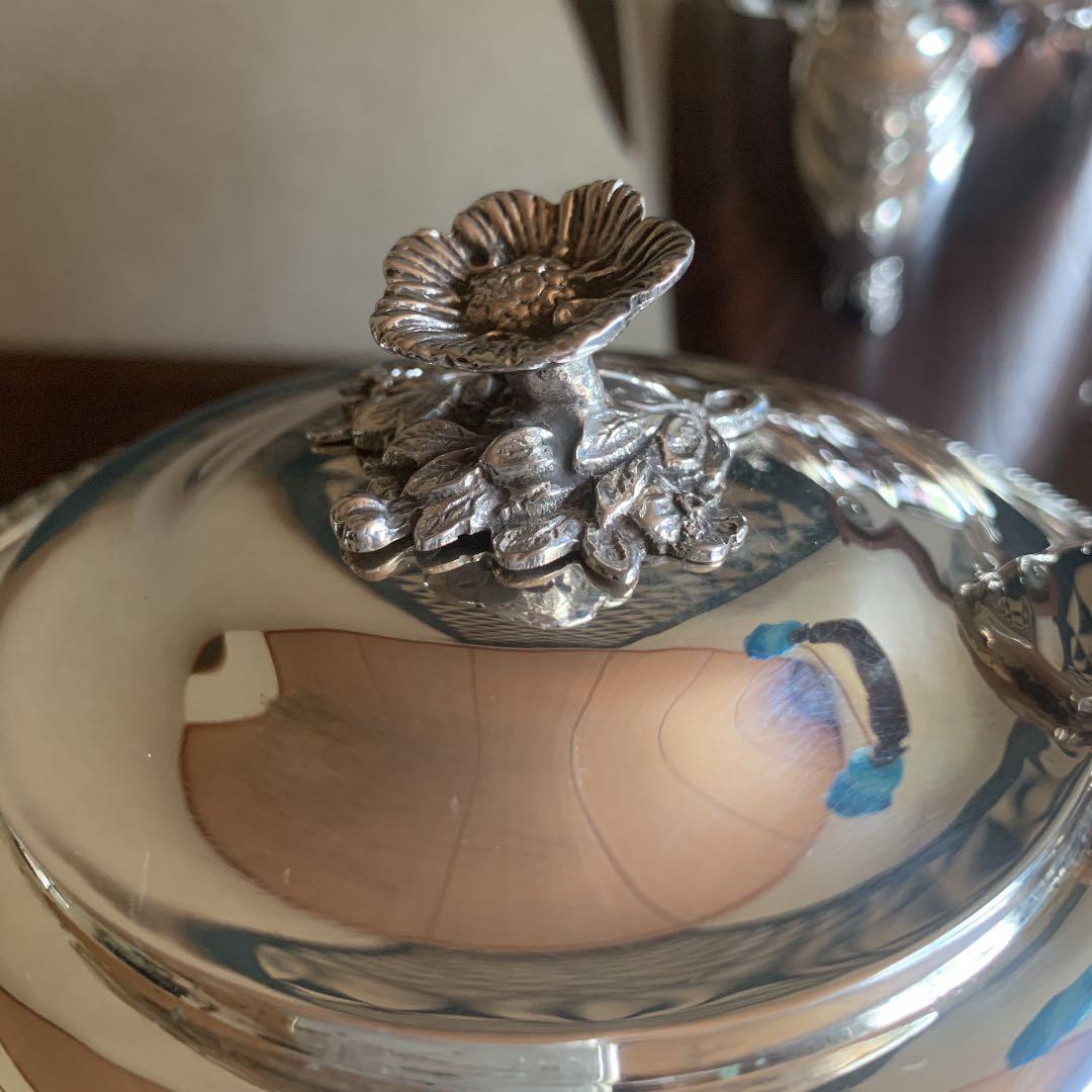 純銀　ティーセット　ティーポット　シルバー　イギリス　英国　1935年