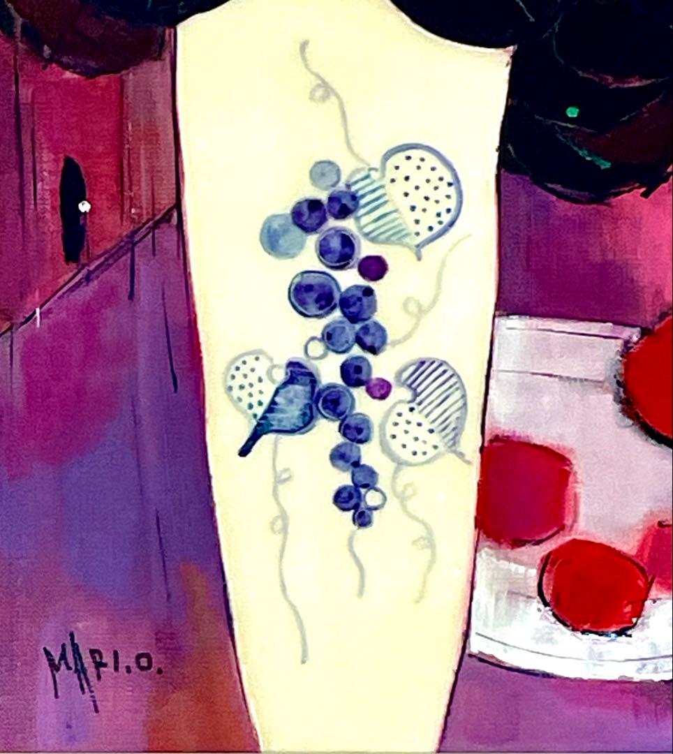 折橋真理子　【真作 】「しくらめん」油彩8号 パリの窓辺　一枚の繪取扱　人気作品