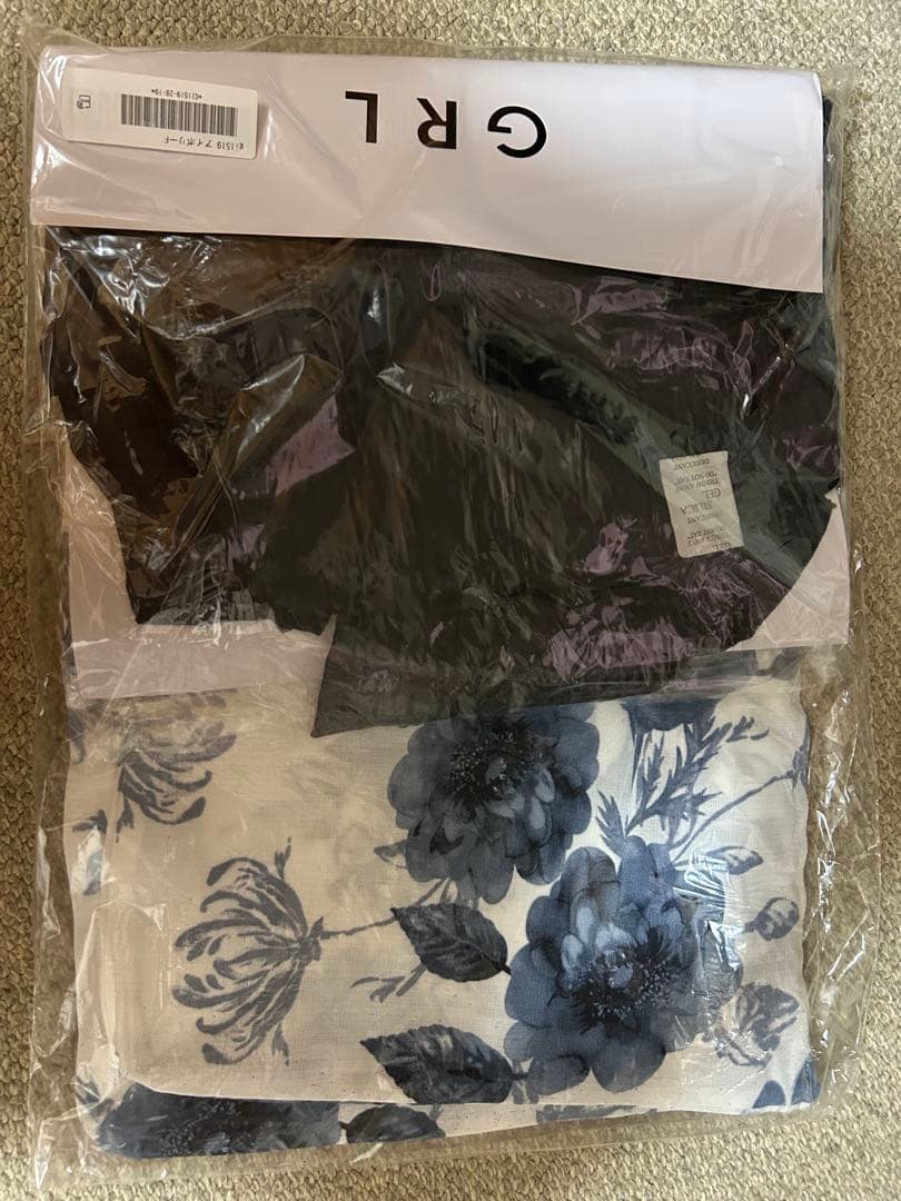 【新品未使用】GRL 水彩花柄浴衣セット[gi1519]