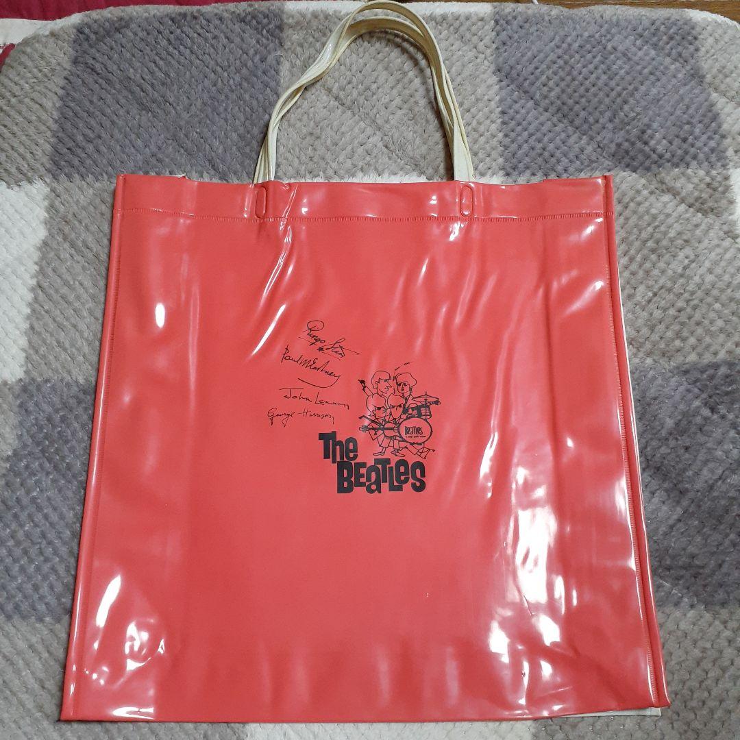 未使用美品★ビートルズ Go Go プラスチックバッグ★ビニールバッグ★送料込み