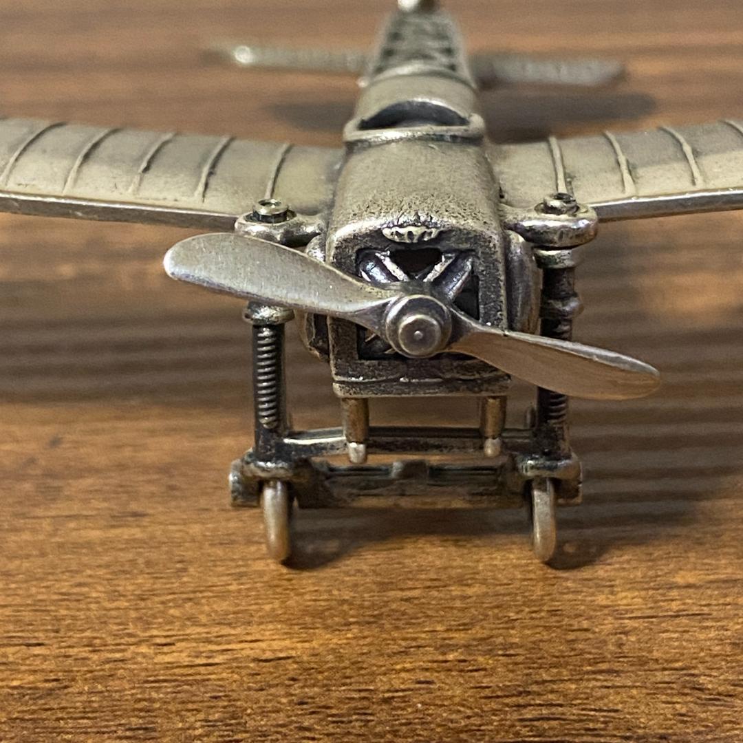 UNOAERRE シルバー800 飛行機 置物 72.8g