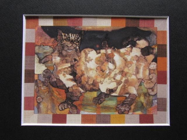 國司華子、「咲くや猫～虹の巻～」、希少な画集より、 新品高級額装付