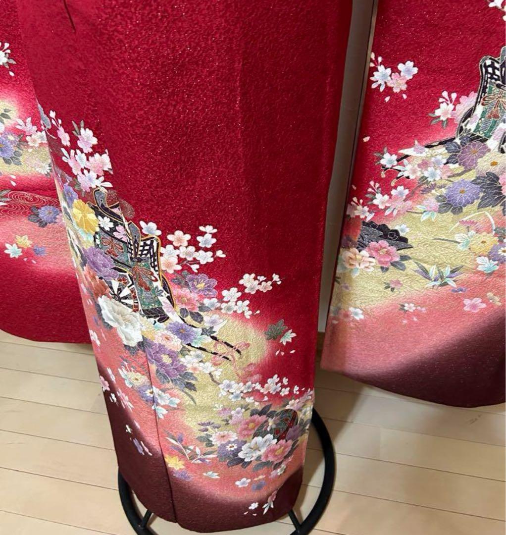 ショール付き28成人式　振袖　ふりそで振り袖フルセット長襦袢帯　着付けセット付き