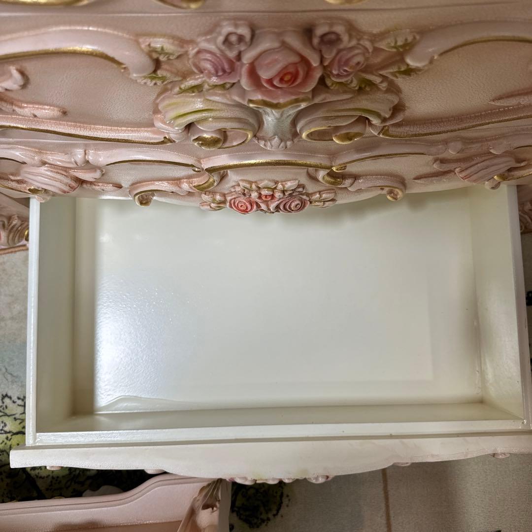 ロココ調　4段チェスト