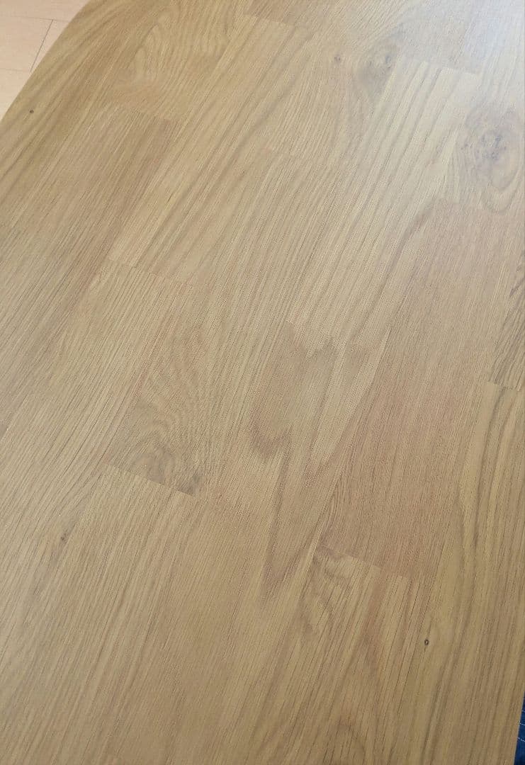 60025　こたつテーブル ビーン型 105×65 cm ナチュラル