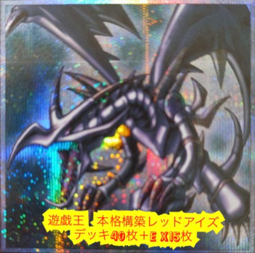 遊戯王　本格構築レッドアイズデッキ40枚＋E X15枚