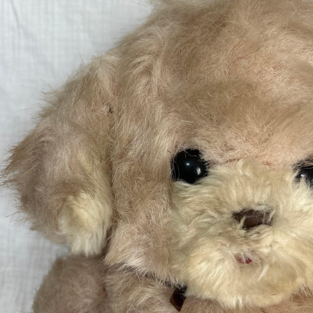 ぬいぐるみの三栄 犬 鈴 昭和レトロ ヴィンテージ オリエンタルトーイ