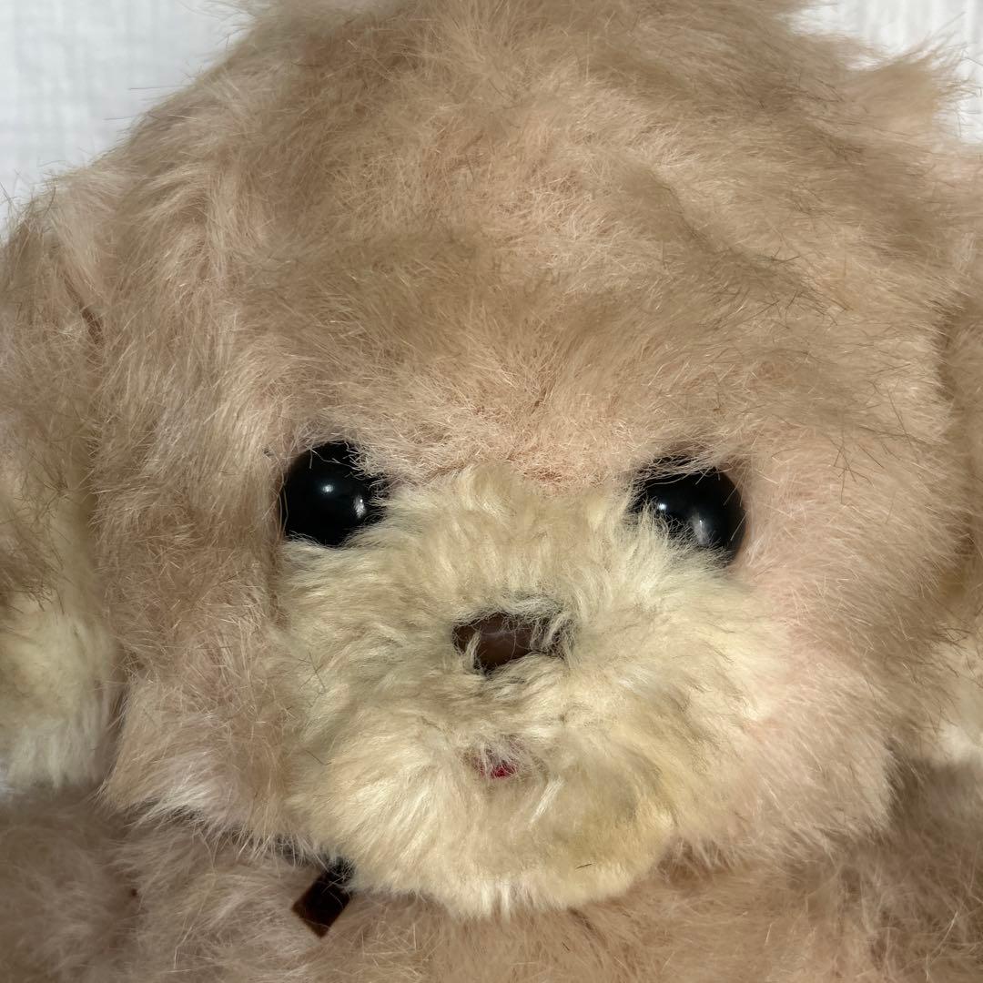 ぬいぐるみの三栄 犬 鈴 昭和レトロ ヴィンテージ オリエンタルトーイ