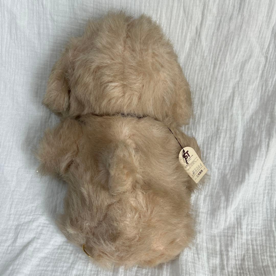 ぬいぐるみの三栄 犬 鈴 昭和レトロ ヴィンテージ オリエンタルトーイ