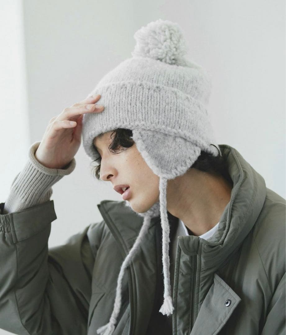 VICTIM ヴィクティムxCA4LA カシラ　フラップニットキャップ　ニット帽