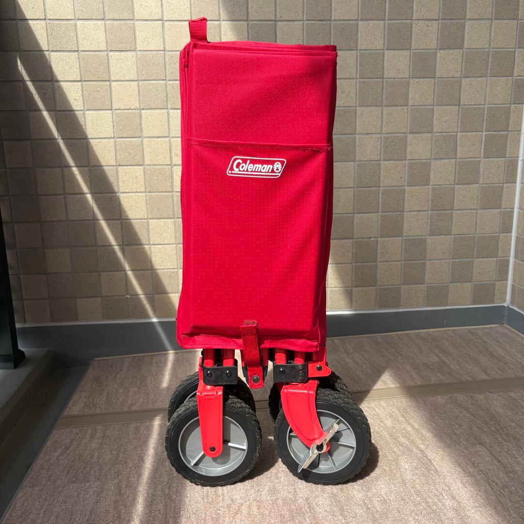 Coleman コールマン キャリーカート アウトドアワゴン　レッド　赤色