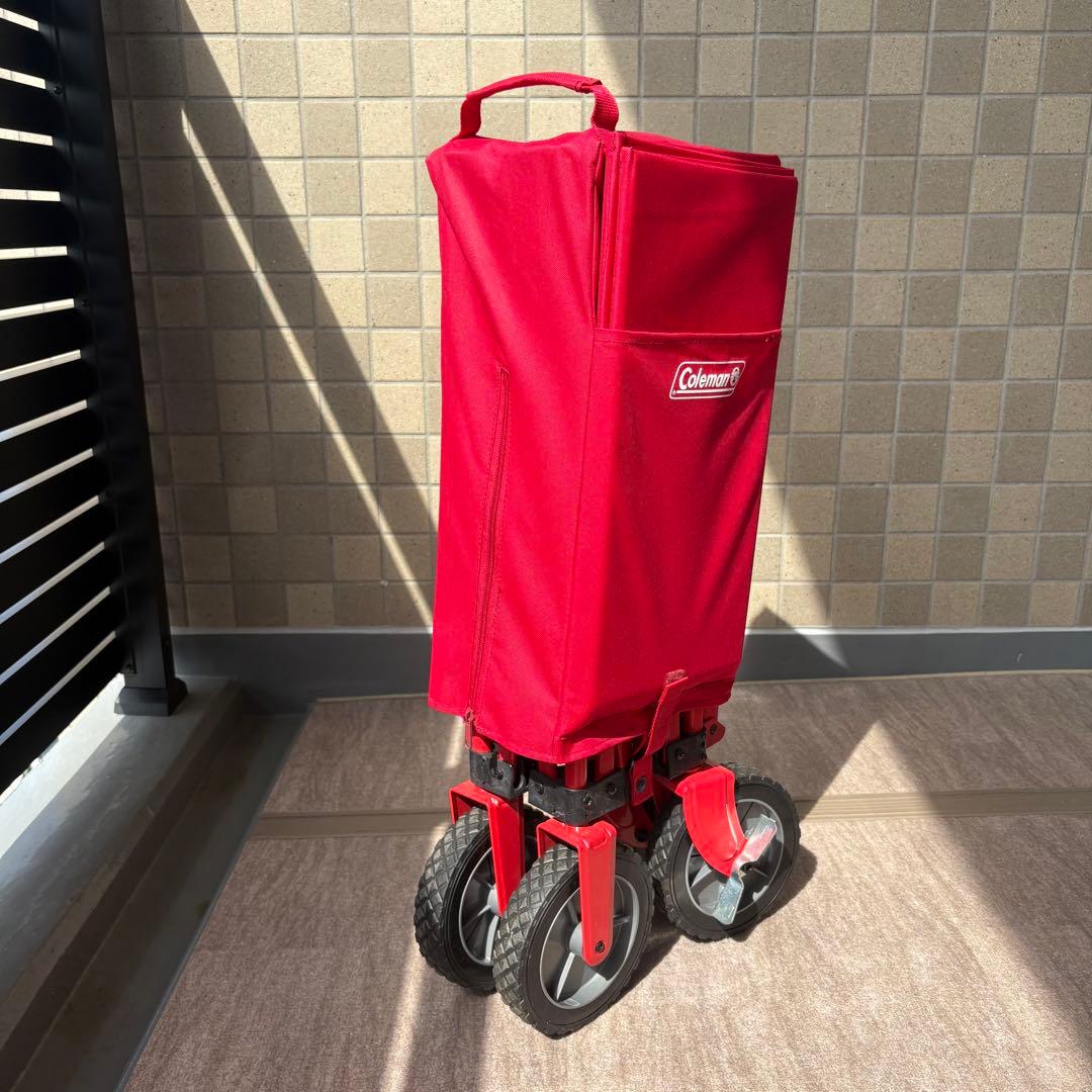 Coleman コールマン キャリーカート アウトドアワゴン　レッド　赤色