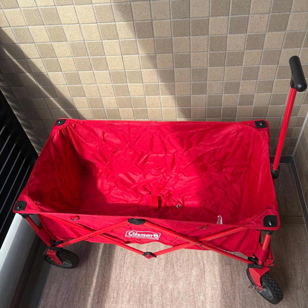 Coleman コールマン キャリーカート アウトドアワゴン　レッド　赤色