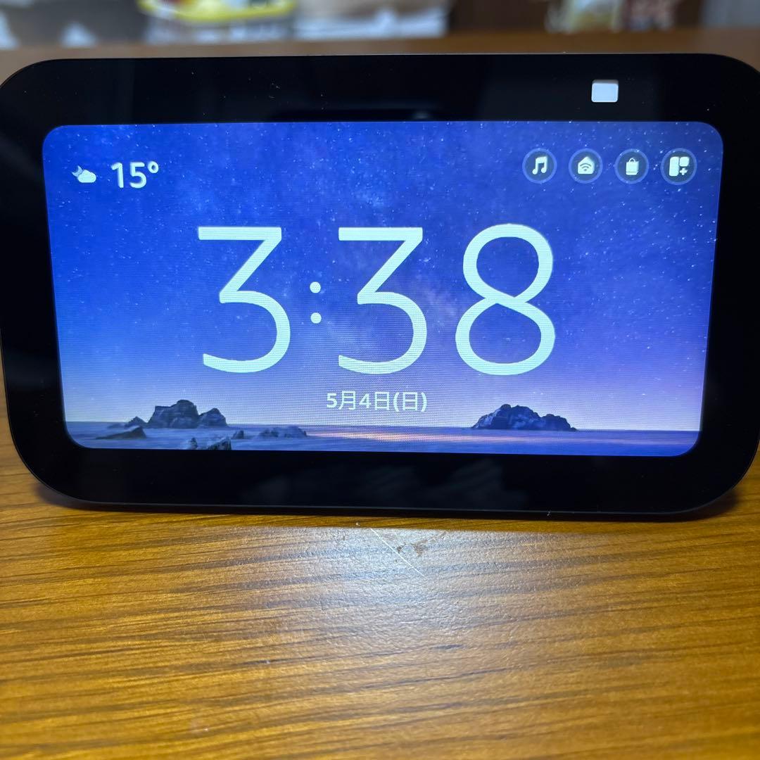 美品 Echo Show 5 (エコーショー5) 第3世代　チャコール