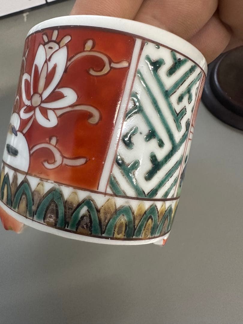 古伊万里赤絵香炉　灰入れ