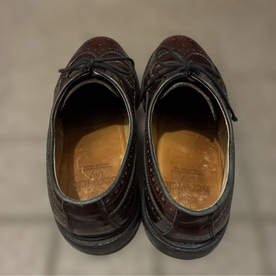 最終！　Berwick(バーウィック)ウイングチップ　革靴