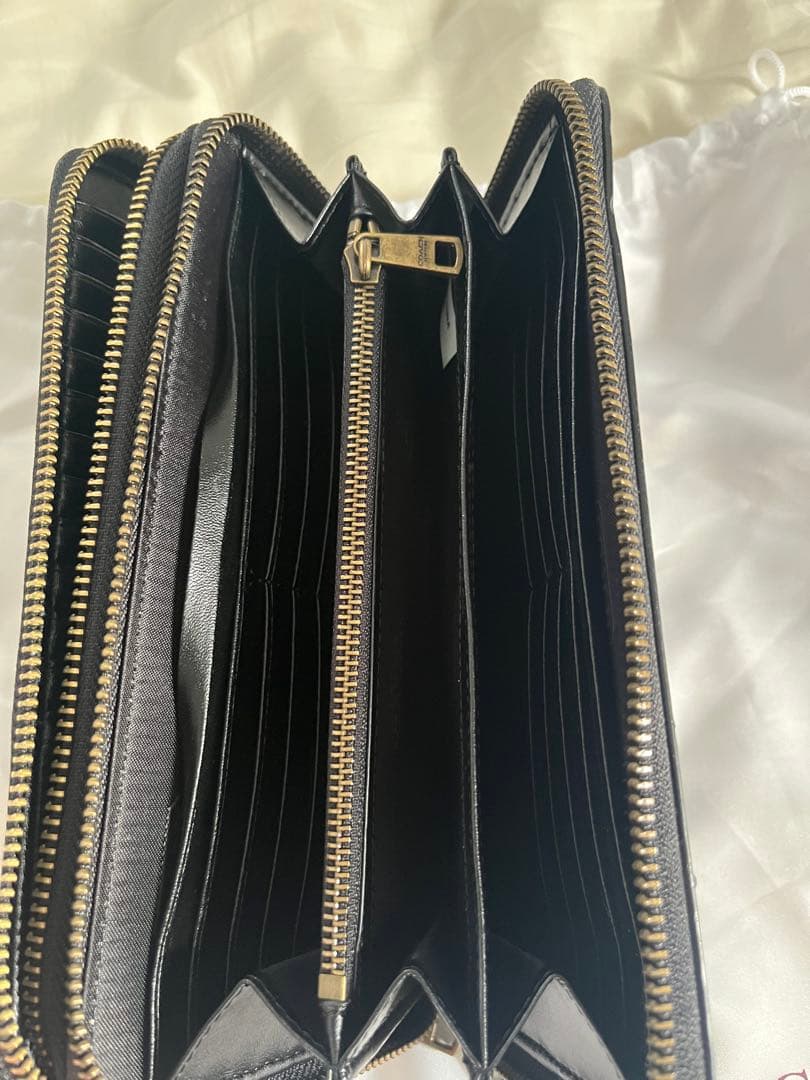 COACH ロゴパターン ハンドバッグ ブラック/グレー