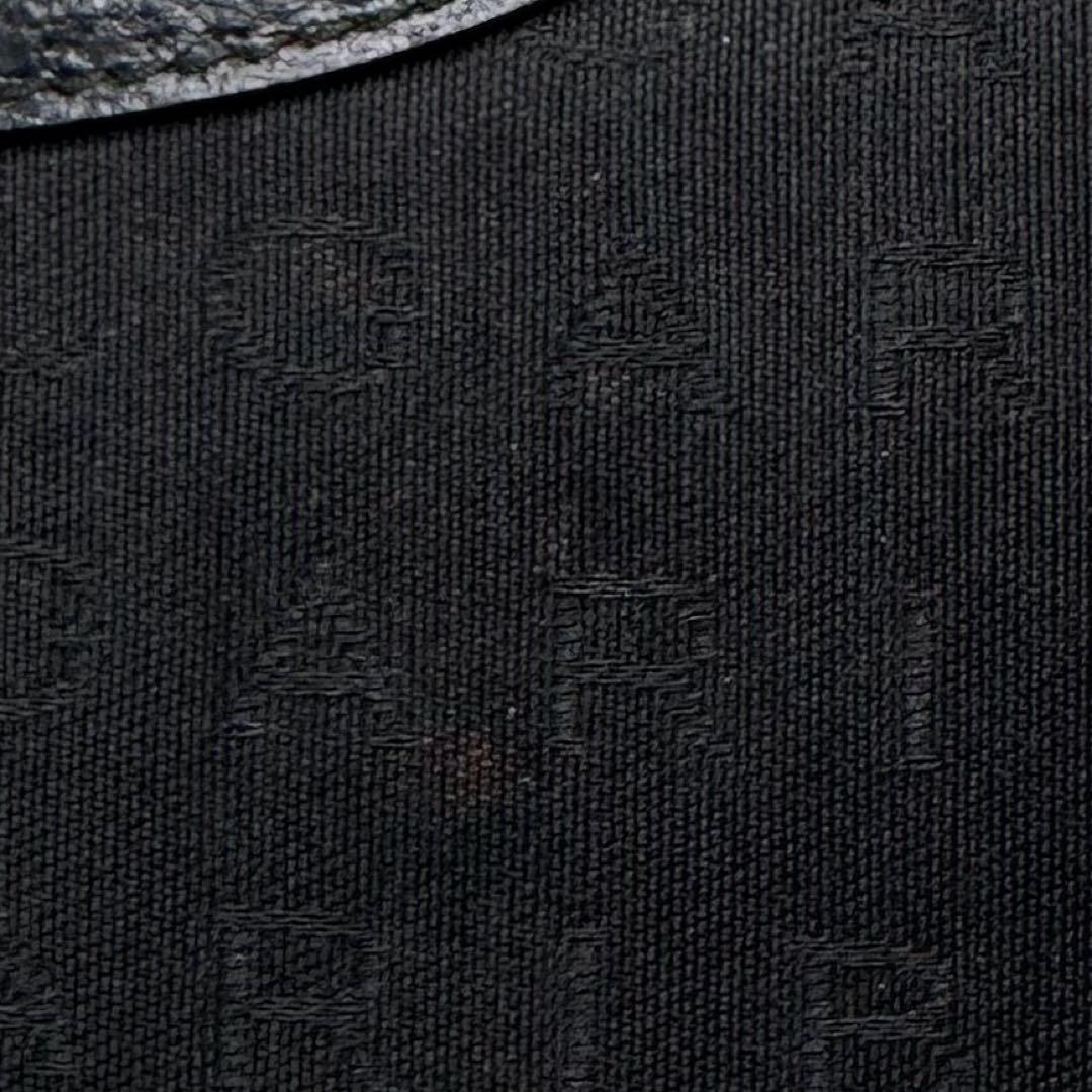 ブルガリ ロゴマニア ビーゼロワン ミニボストンバッグ キャンバス レザー 黒