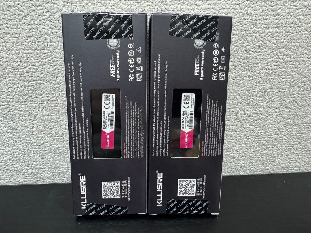 新品未開封KLLISRE RAM DDR4 16GB 8GBx2 3200MHz