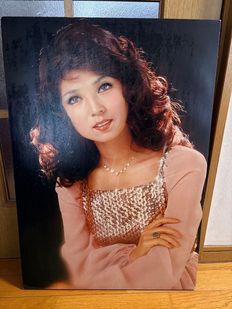 八代亜紀『愛・十二章 おんなの夢』大型ジャケット写真 パネル 昭和レトロ