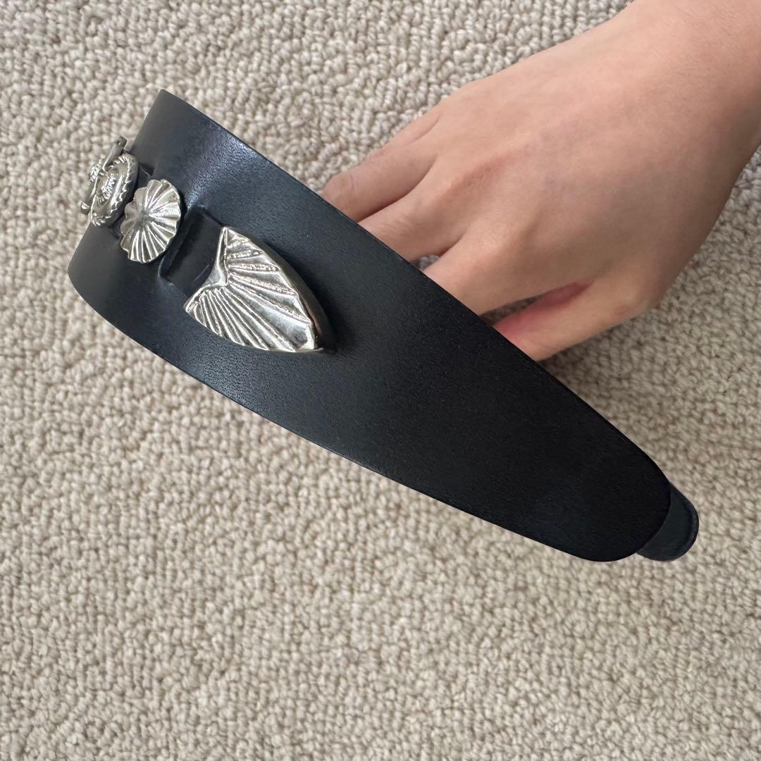 TOGA TOO Leather headband 2 カチューシャ