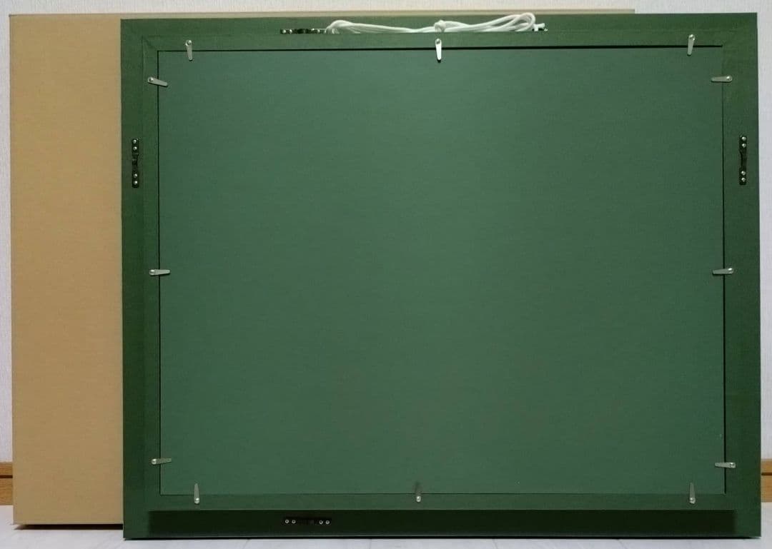 【P10号】片岡球子【めで多き富士】手描き/表裏サイン・印譜有/油彩/油絵/額縁