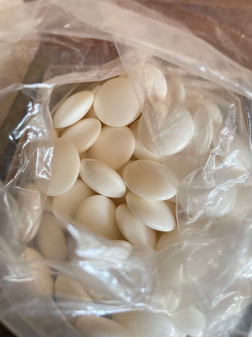 【新品未使用】囲碁　碁石　日向特製　本蛤碁石　那智黒碁石　33号