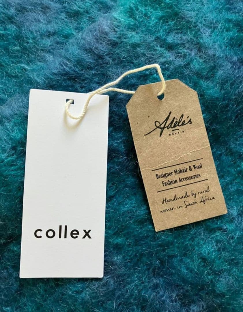 【美品】「Adele's MOHAIR (アデーレ モヘア)」大判マフラー