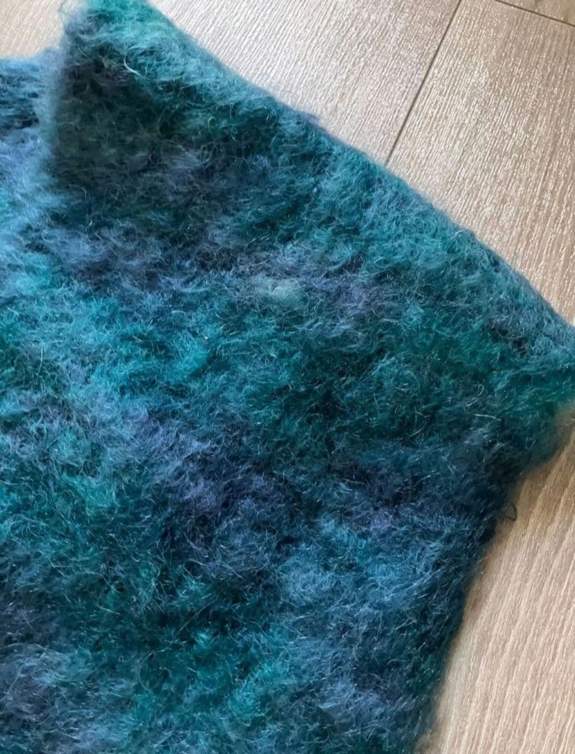 【美品】「Adele's MOHAIR (アデーレ モヘア)」大判マフラー