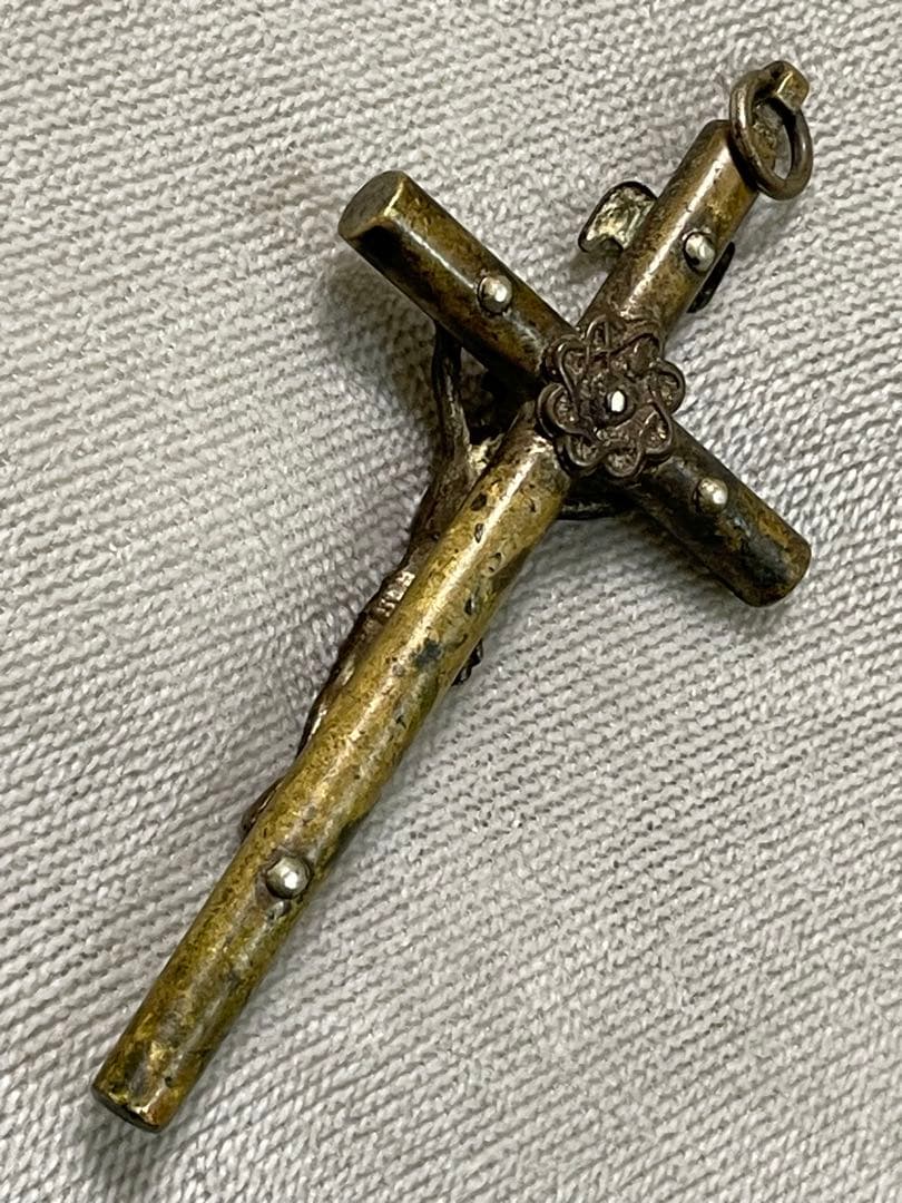 ★本物★南ヨーロッパ➕INRl➕ロザリオ/時代物/十字架/ネックレス/キリスト