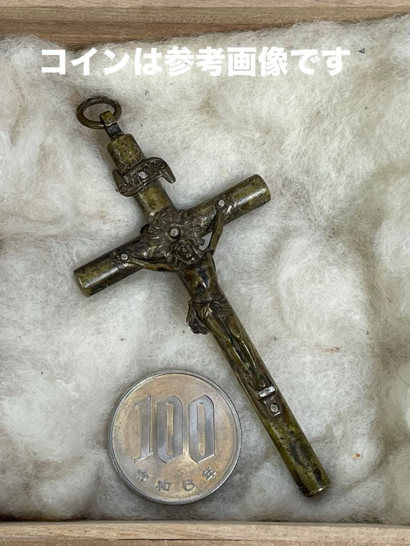 ★本物★南ヨーロッパ➕INRl➕ロザリオ/時代物/十字架/ネックレス/キリスト