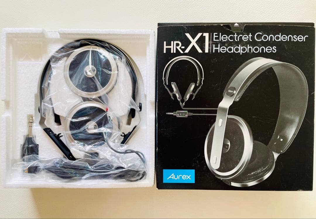 Aurex HR-X1 エレクトレットコンデンサーヘッドホン 新品未使用 東芝