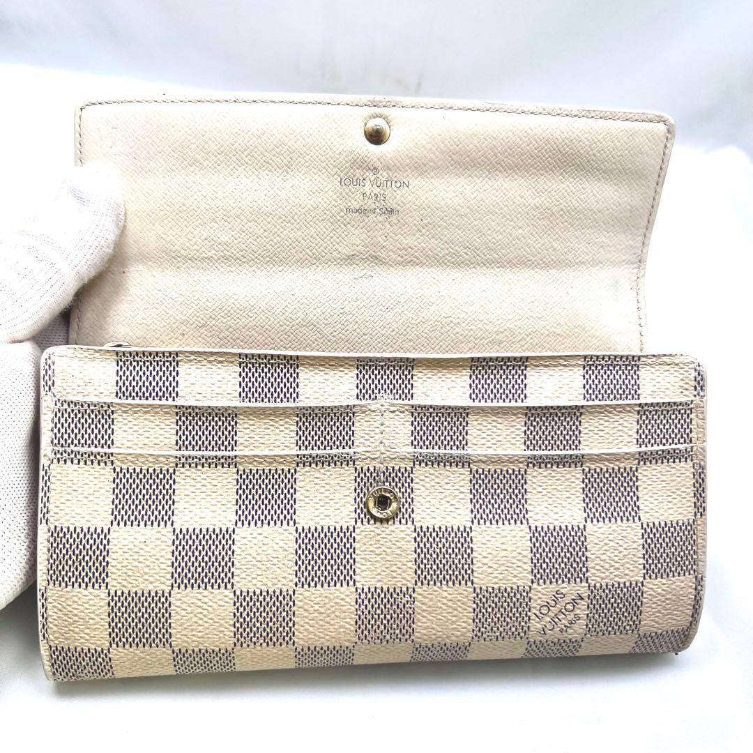 ルイヴィトン ポルトフォイユ サラ ダミエ アズール N61735 長財布