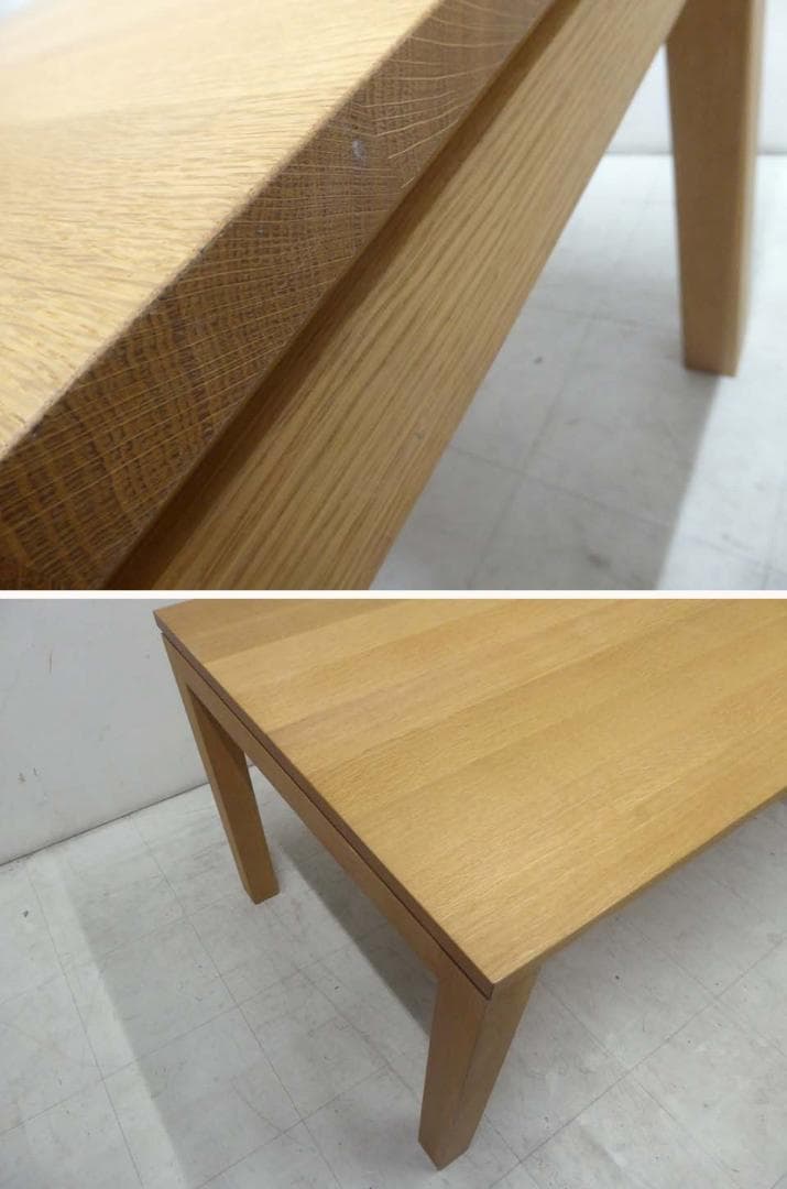 美品■マスターウォール ■オーク材 無垢材 ダイニングテーブル 幅160㎝