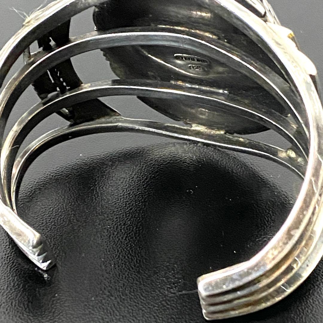 ターコイズ シルバー925バングル ネイティブアメリカン インディアン