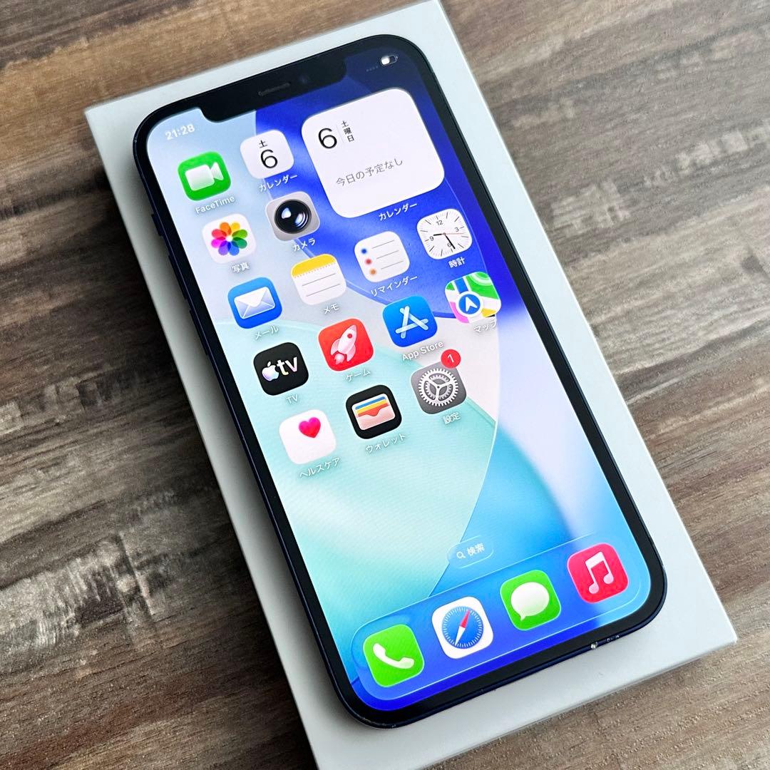 【良品◎】iPhone12 本体 Blue 128GB SIMフリー