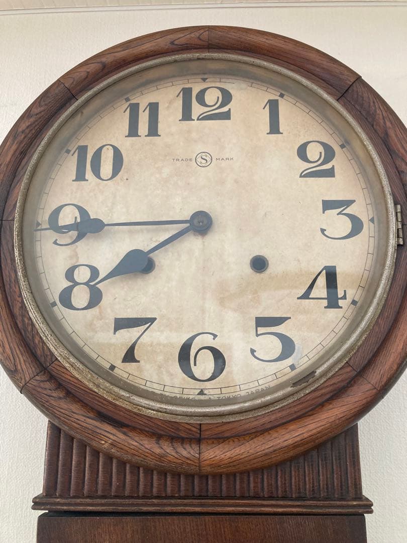 昭和レトロ　精工舎　ゼンマイ式振り子時計 ボンボン時計　稼働品⑤