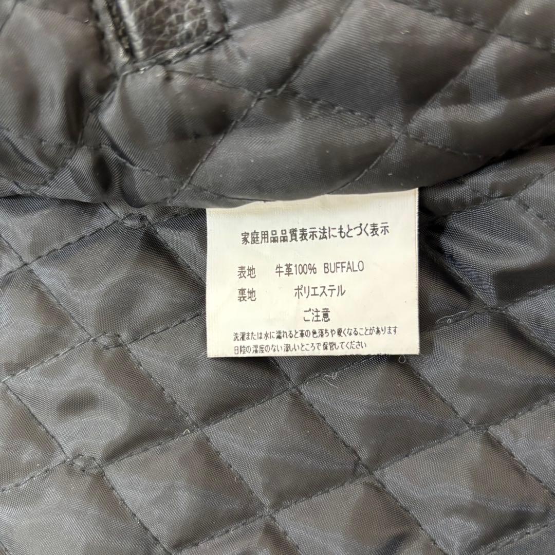 新品タグ付き Axel 牛革 キルティング シングルライダース ブルゾン L