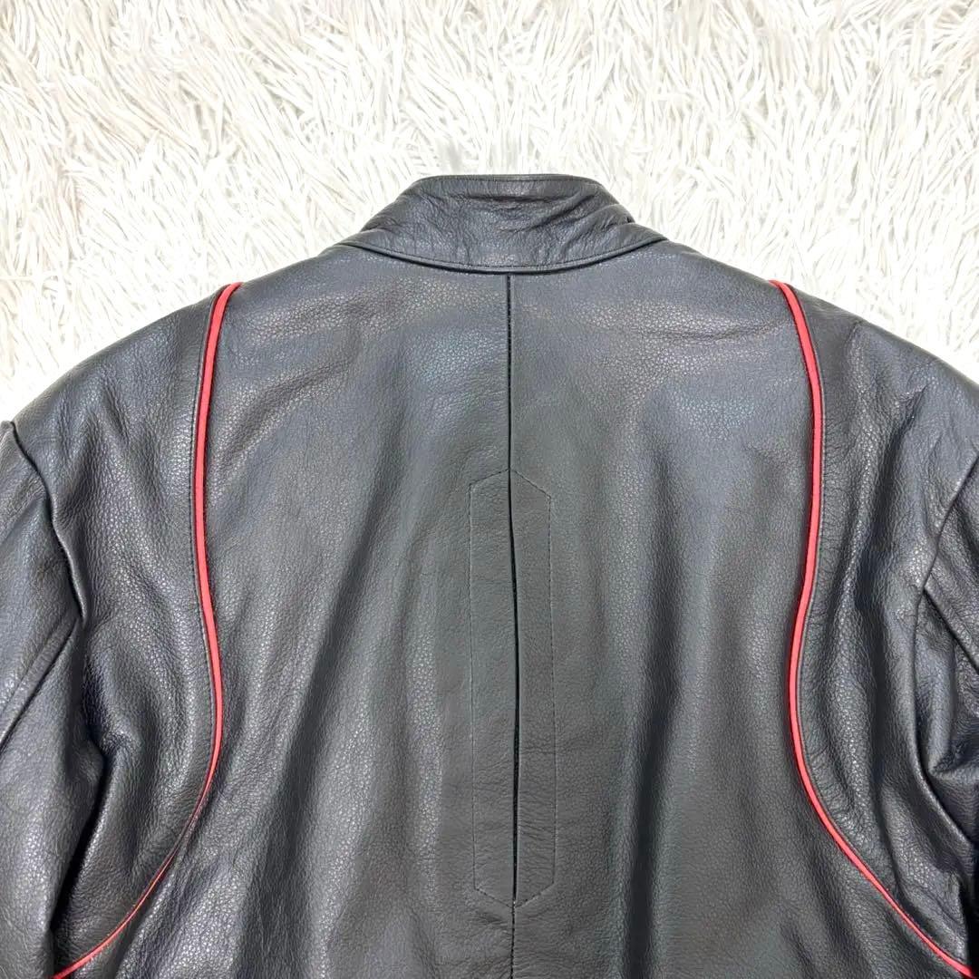 新品タグ付き Axel 牛革 キルティング シングルライダース ブルゾン L